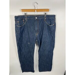 Levis 569 Jeans Men 42x32 Blue Loose Straight Y2K Baggy Skater Relaxed Dark Wash